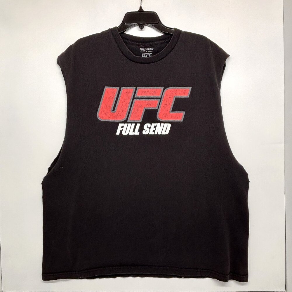 UFC Full Send Black Sleeveless T-Shirt Tee Men’s Size XXL